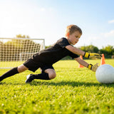 Kids' Goalkeeper Kit in vibrant colours, football gear