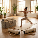 PU Yoga Mat in calming colours, ideal for yoga and Pilates