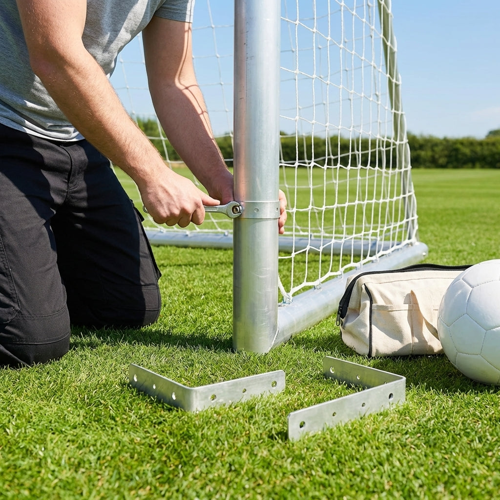 Football Goal Brackets – Aluminium – Durable Replacement – Sports Equipment