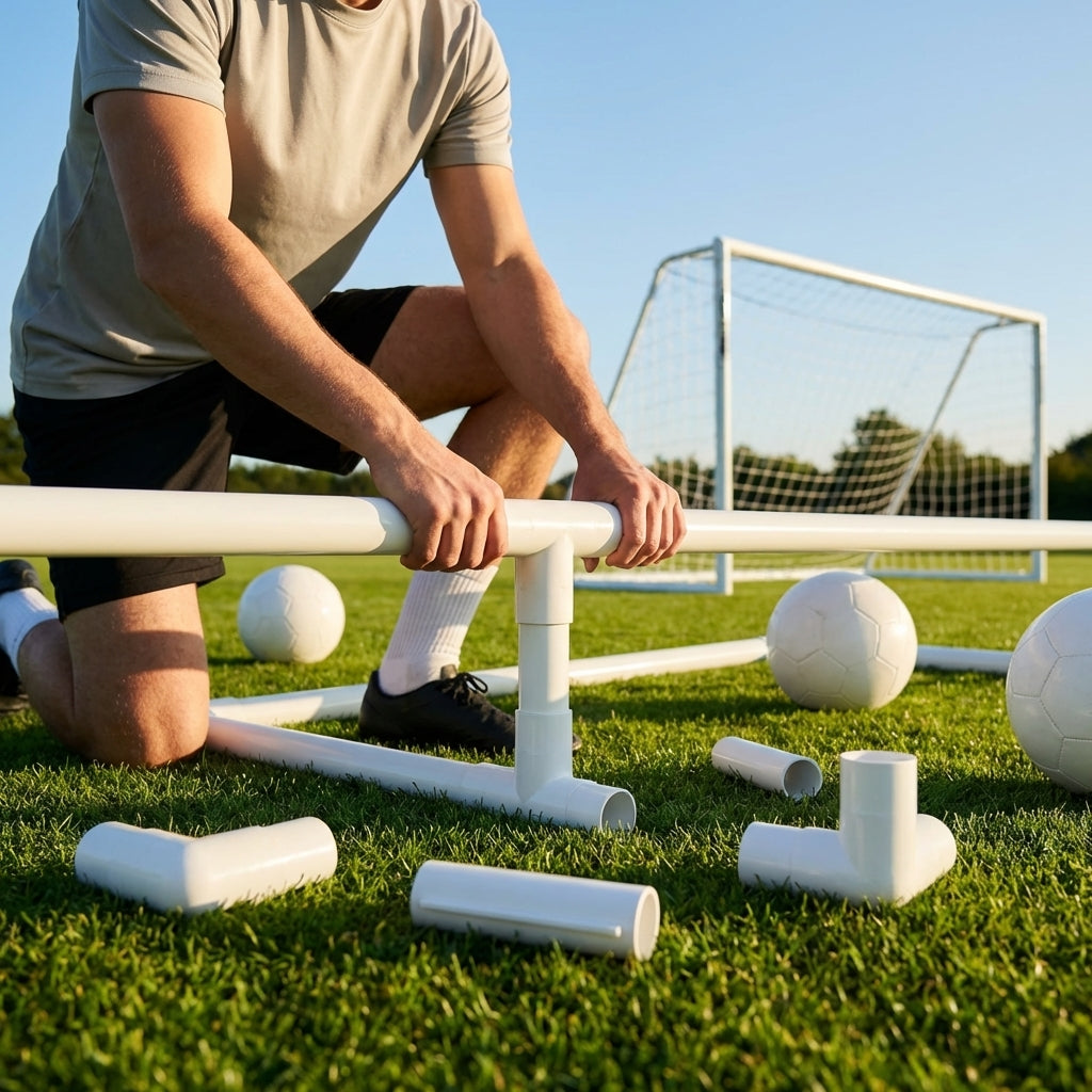 Replacement corners and connectors for football goals