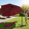Cantilever garden parasol with 3m UV30+ canopy and steel frame