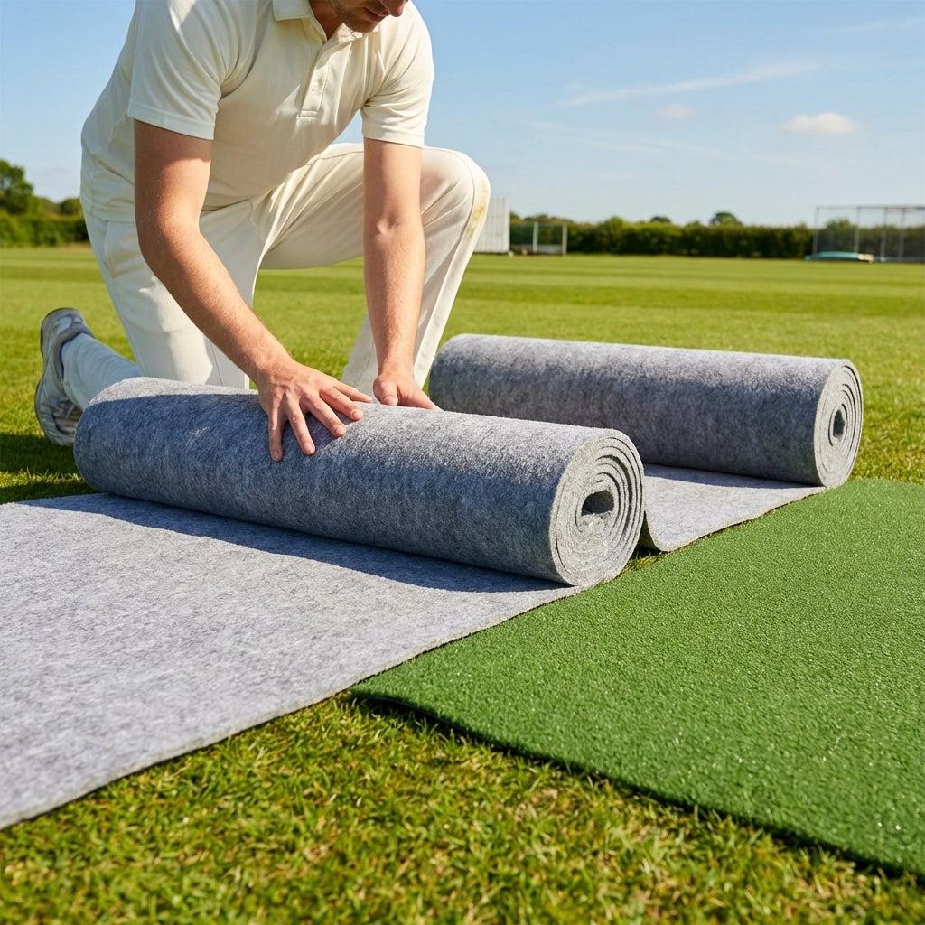 Cricket shockpad underlay for consistent ball bounce