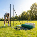 Tennis surround system with netting and poles for home use