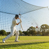 Cricket netting made of high-density polypropylene in black colour