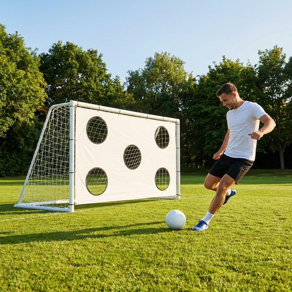 6ft x 4ft football goal post for garden use