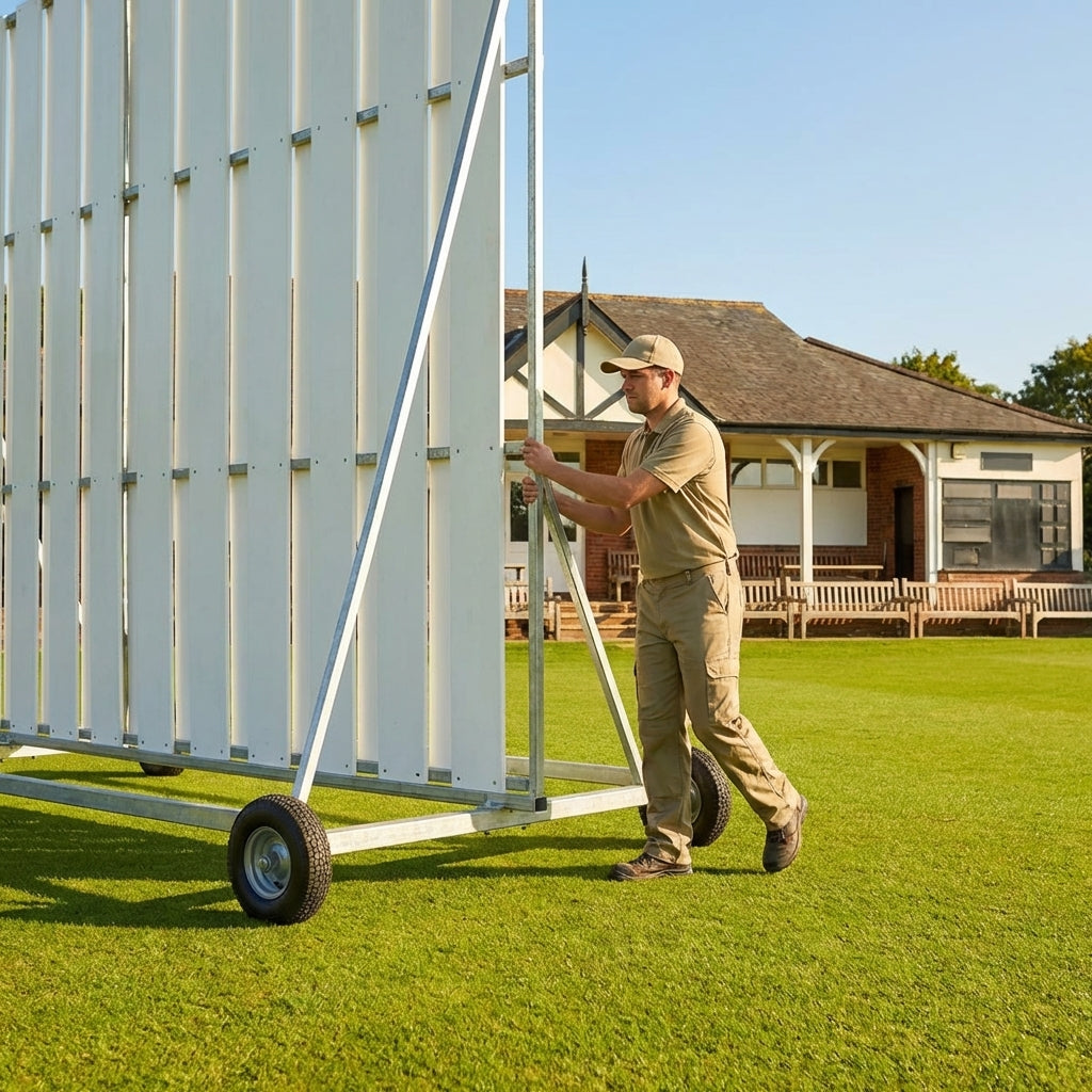 Cricket Sight Screen with galvanised steel frame for professional grounds