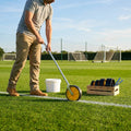 Wheel Transfer Line Marker for sports pitches in yellow steel