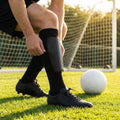 Shin Pads with Carbon-Effect Shell for Football Protection