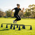 Tri cone hurdles set for sports training available in multiple colours