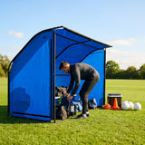 Portable team shelter in 10 colours with steel frame for sports events