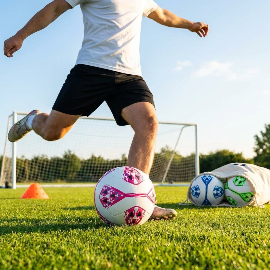 Multi-colour football designed for training and matches