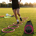 Agility Training Rings Pack of 6 with carry bag and clips