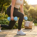 Neoprene dumbbells with non-slip coating for home and gym use