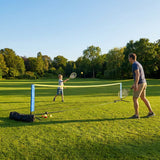Mini Tennis Net Set with rackets and balls, perfect for backyard and club use