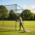 Winch Cricket System with green powder-coated steel for professional clubs