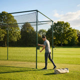 Winch Cricket System with green powder-coated steel for professional clubs