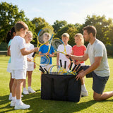 Tennis racket and bag set with aluminium rackets for coaches and players