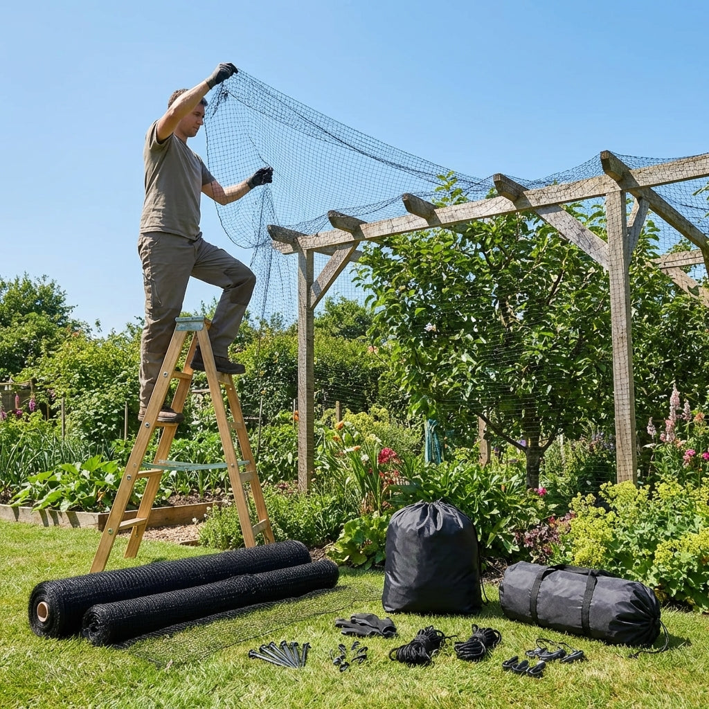 Heavy Duty Bird Netting made from high-density polyethylene