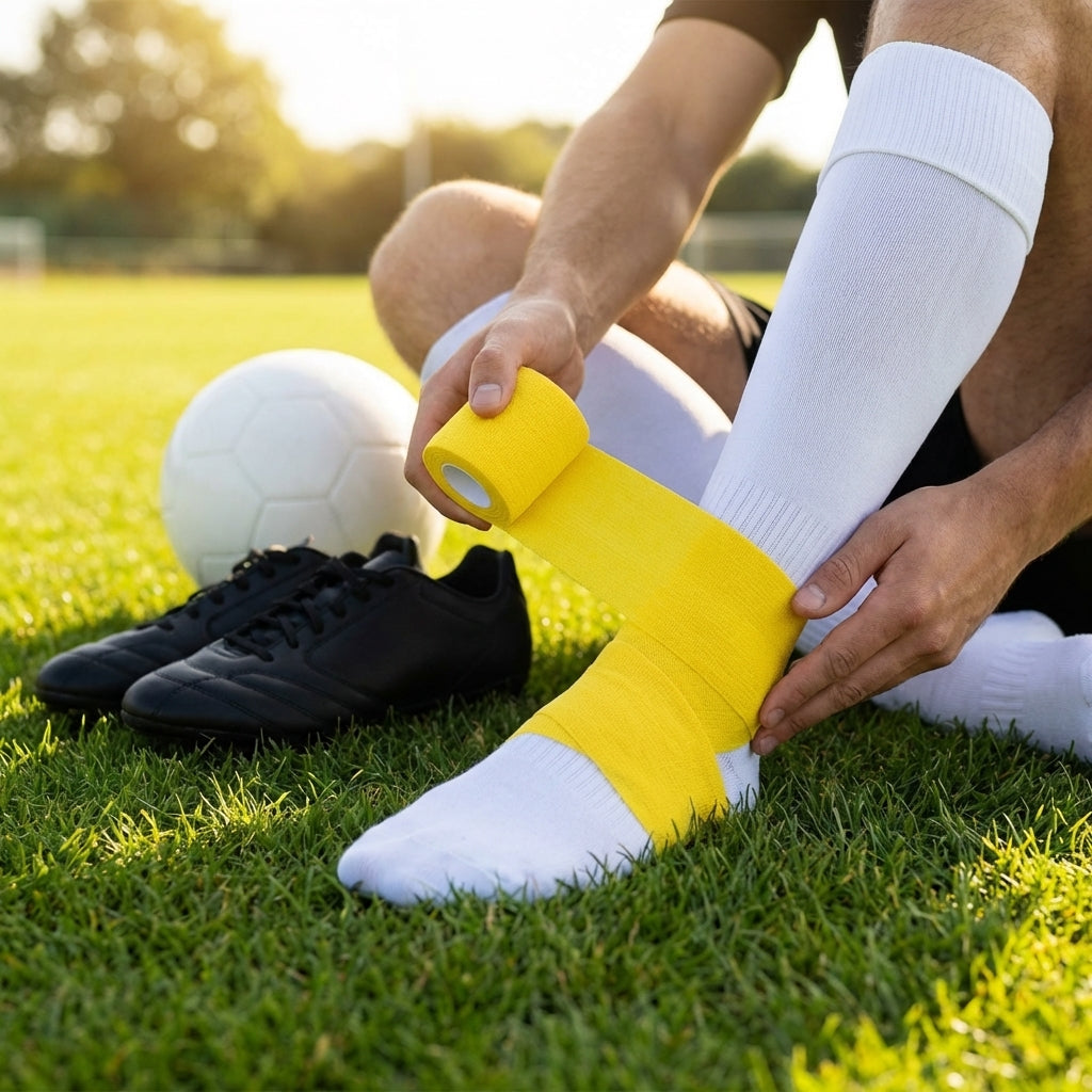 Cohesive Bandage Tape – Multi Sizes/Colours – Latex-based, Sweat-resistant – Sports & Injury Support