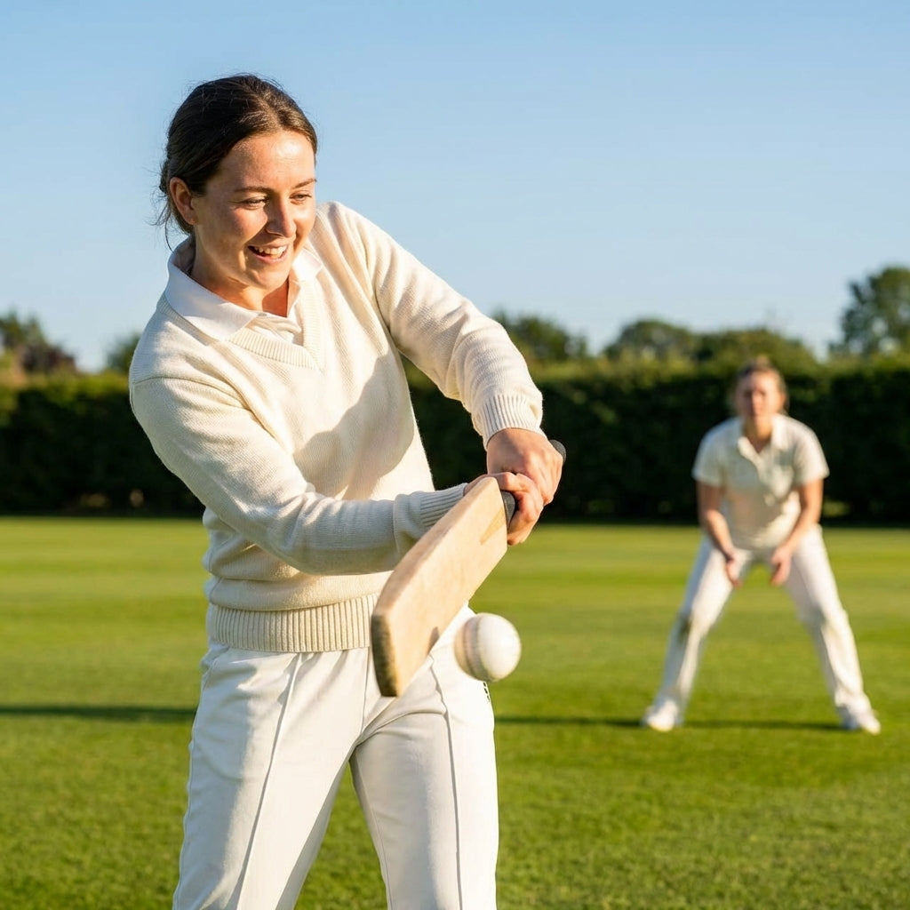 Women's Cricket Whites featuring 100% polyester for elite performance