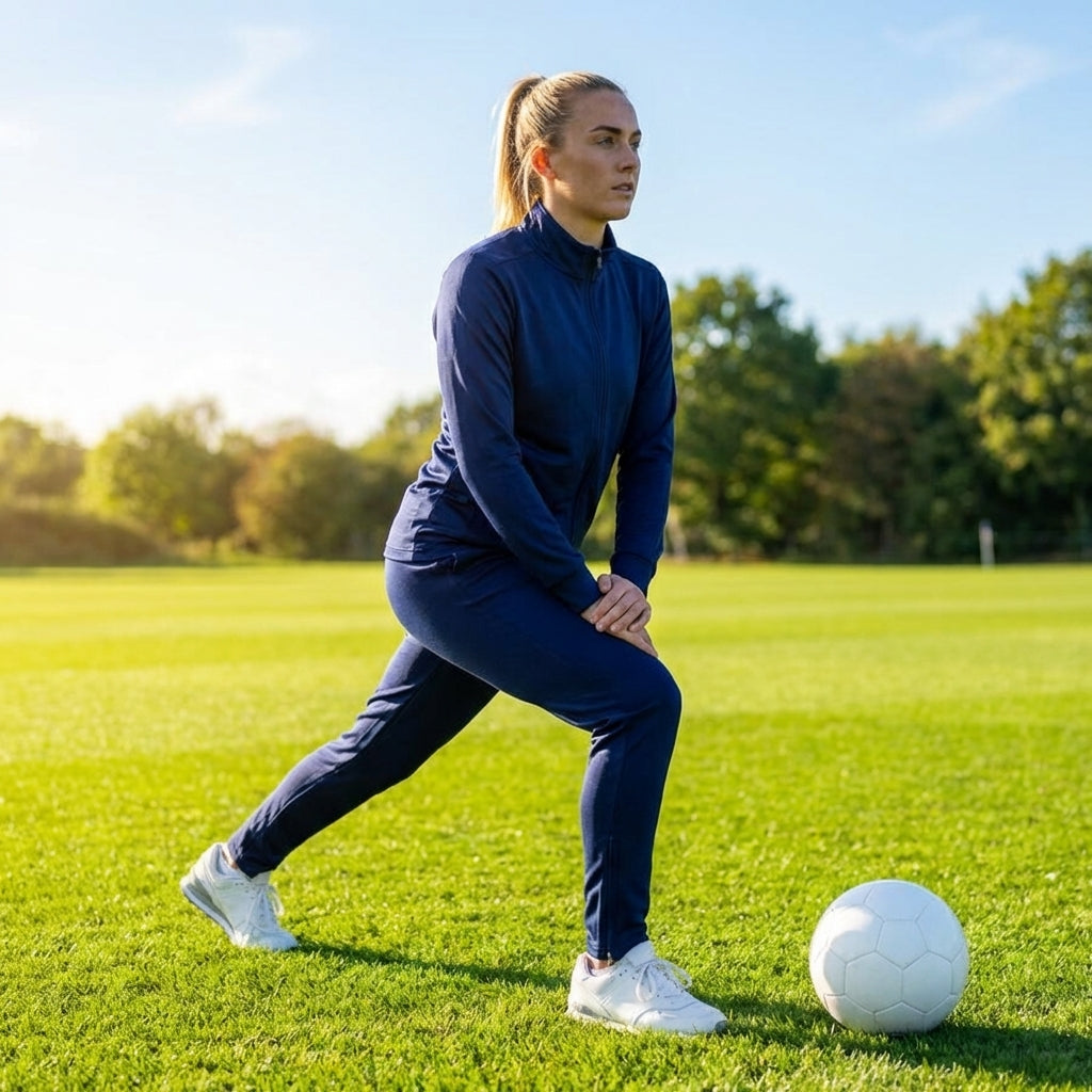 Polyester Women's Tracksuit Set in Black or Navy Blue with full zip jacket and tapered bottoms