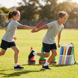 Aluminium relay batons in assorted colours for athletics