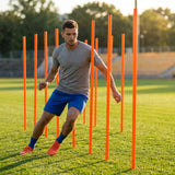 Slalom training poles in vibrant colours for agility training