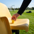 Replacement bungs for dugout seats in various colours
