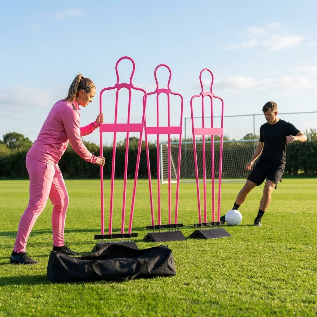 Football training mannequins made from shatterproof PVC, 6ft tall