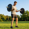 EZ Curl Bar for gym workouts, featuring steel construction