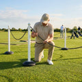 Freestanding Plastic Post & Chain Barrier Set for crowd control