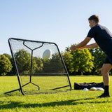 Aussie Rules Football Rebounder with galvanised steel frame for training