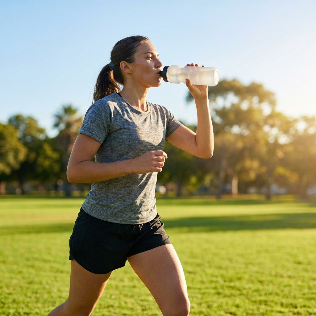 750ml sports water bottle in multiple colours, BPA-free plastic