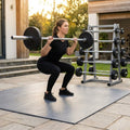 Rubber Barbell Weights with Cast Iron Core for Gym and Home Use