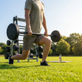 Rubber Barbell Weights with cast iron core for gym and home use