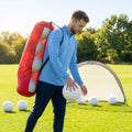 Football Tube Ball Bag in nylon and mesh for training and match use