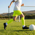 Football socks in various sizes and colours for players