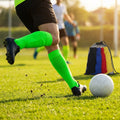 Football socks in various sizes and colours for players