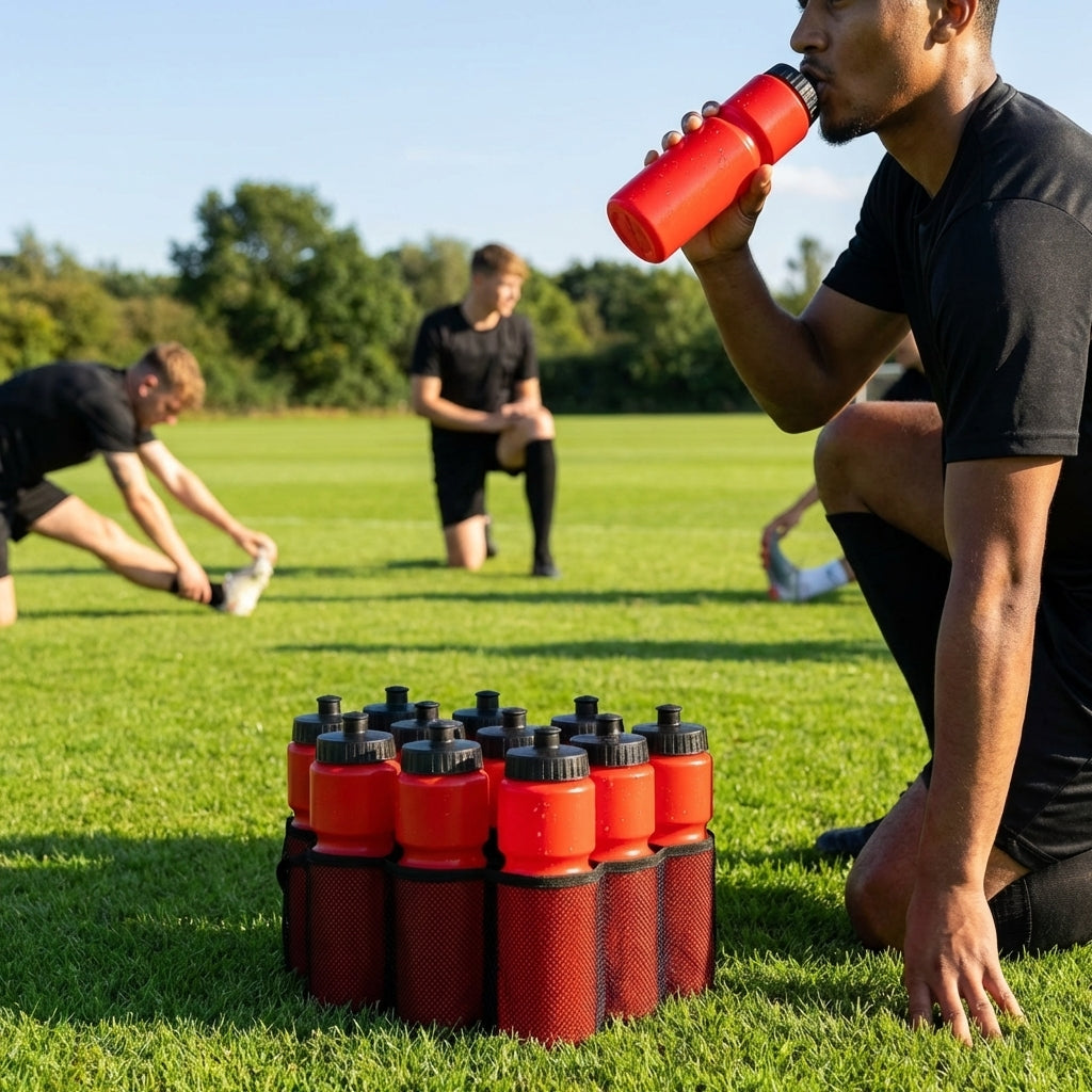 750ml sports water bottle in multiple colours, BPA-free plastic