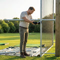 Golf Cage Replacement Parts including steel tubes and netting