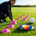 Rubber Flat Disc Markers in multi-colour for training and games