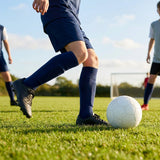 Football socks in various sizes and colours for players