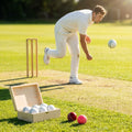 Cricket Balls made from cow-hide leather and Portuguese cork for professional matches