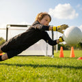 Kids' Goalkeeper Shirt in vibrant colours, ideal for football training