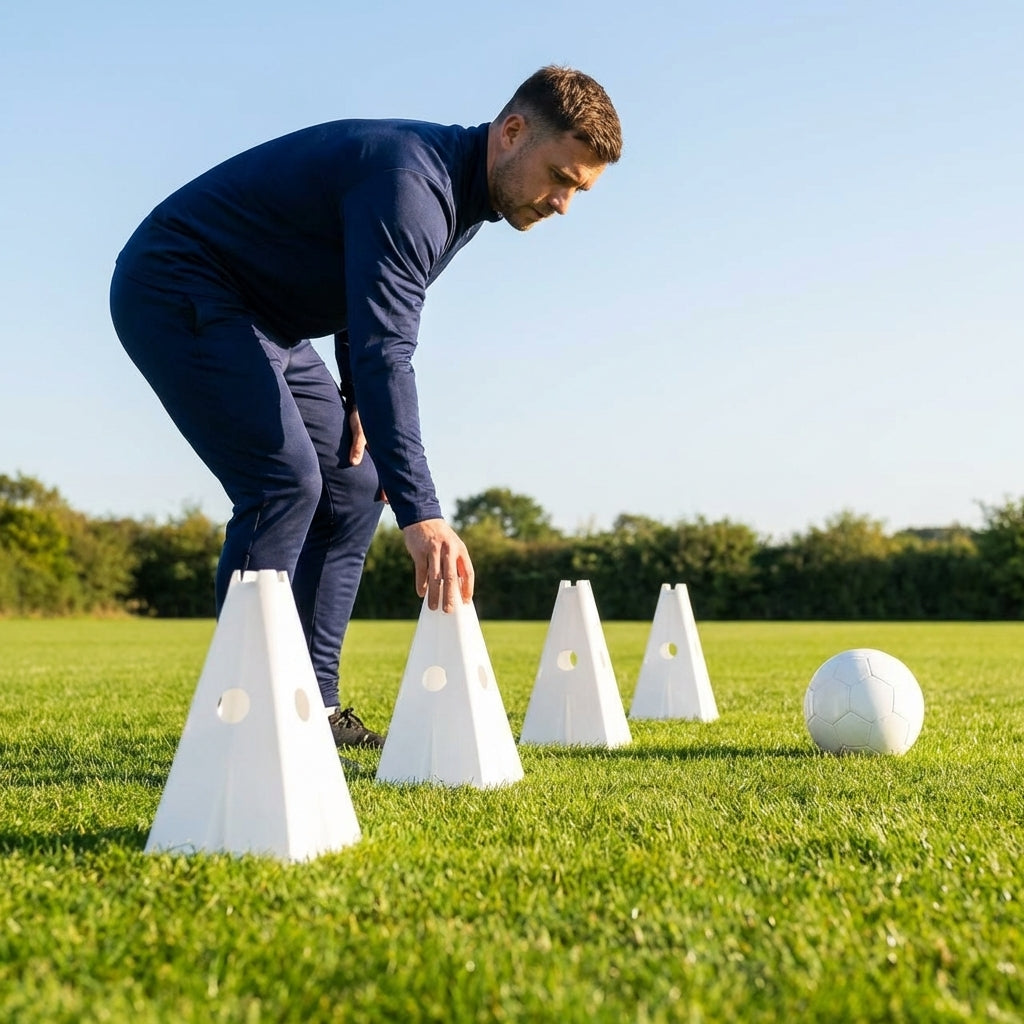 Training cones for sports practice, durable 12-inch cones