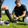 Elastic Adhesive Bandage Tape – Black/White – Cotton Spandex – Sports & Physio Use