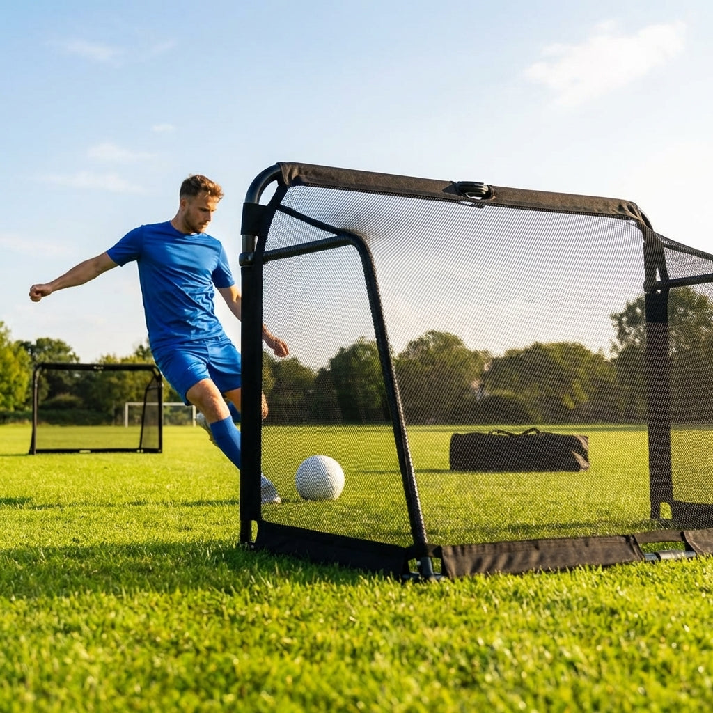Football goal net in multiple sizes and colours for clubs and gardens