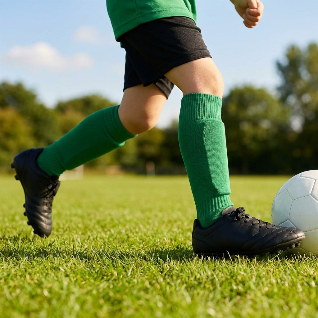 Football socks available in various sizes and vibrant colours