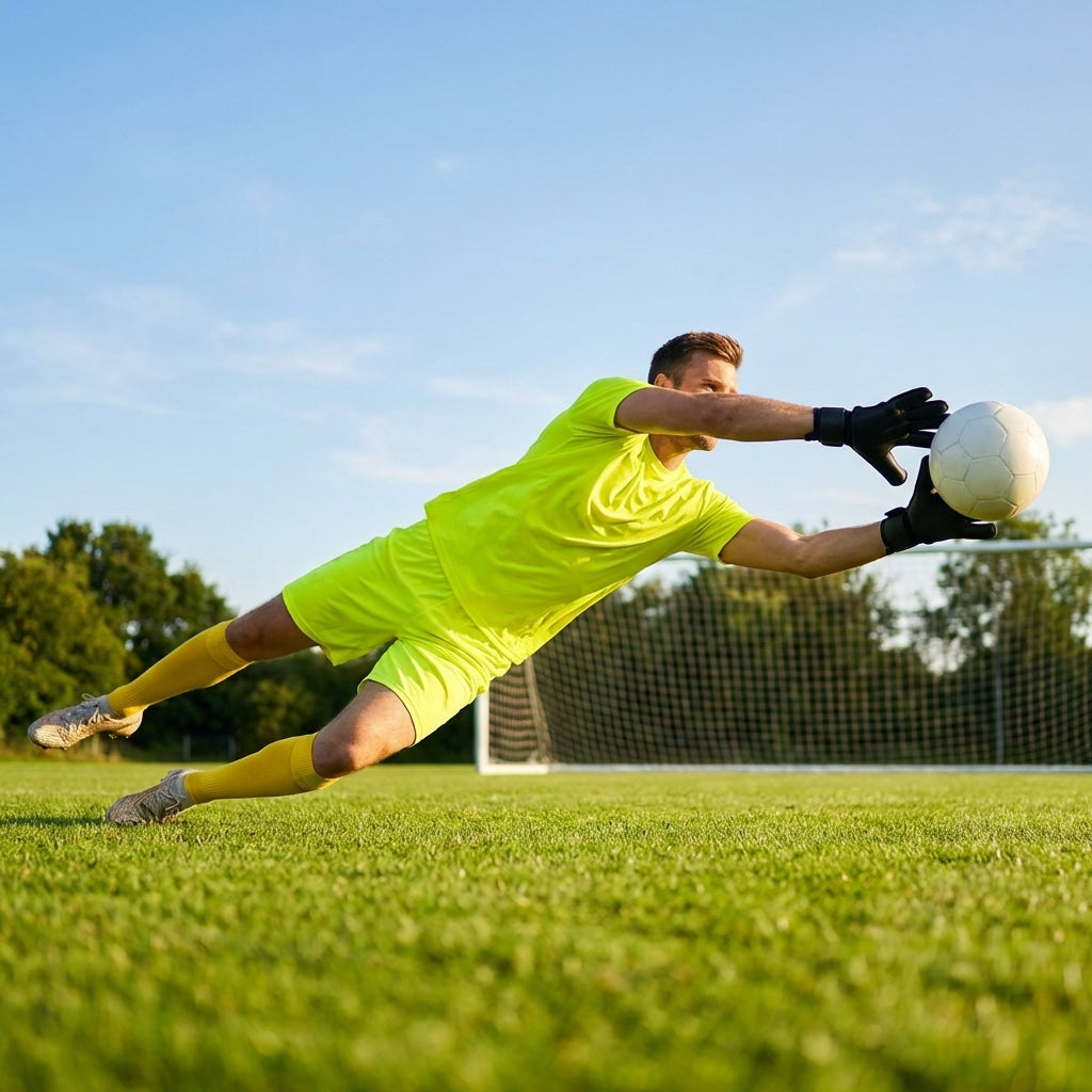 Men's goalkeeper shorts in polyester for football and futsal