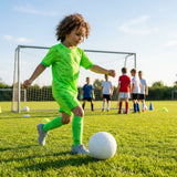 Kids' football kit in multicolour with shirt, shorts, and socks